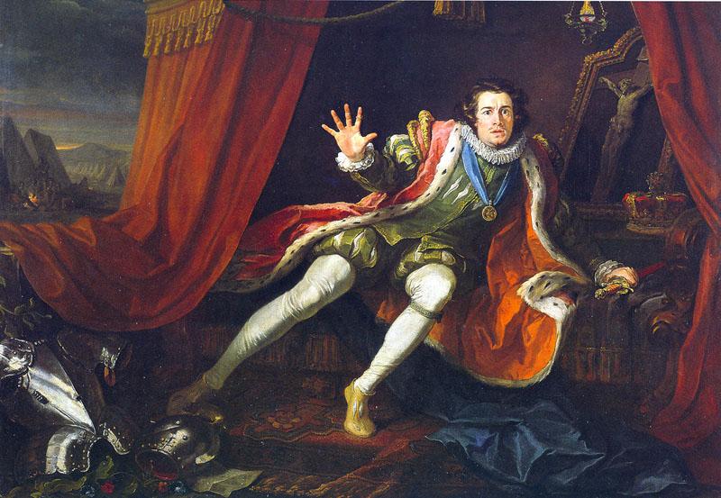 unknow artist David Garrick as Richard III in Colley Cibber's adaptation of the William Shakespeare play Sweden oil painting art